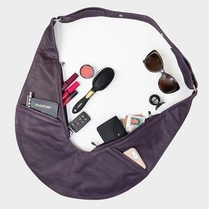 Sash Bag Aubergine Faux Leather Crossbody stay ORGANIZED!!